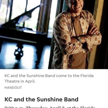 Florida Theatre - "I want to put on my my my my my Boogie shoes". Love the 70s & 80s. See you on Thursday! #KCandtheSunshineBand #FloridaTheatre - Music Venues Near Me - Jacksonville, Florida Florida Theatre - "I want to put on my my my my my Boogie shoes". Love the 70s & 80s. See you on Thursday! #KCandtheSunshineBand #FloridaTheatre - Music Venues Near Me - Jacksonville, Florida