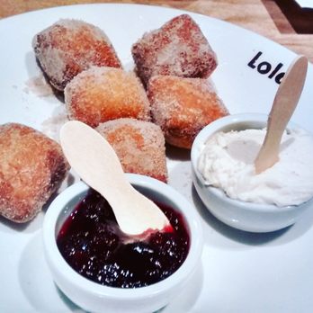 Lola - Doughnuts with jam and cream cheese ($9) - Greek Near Me - Seattle, Washington Lola - Doughnuts with jam and cream cheese ($9) - Greek Near Me - Seattle, Washington