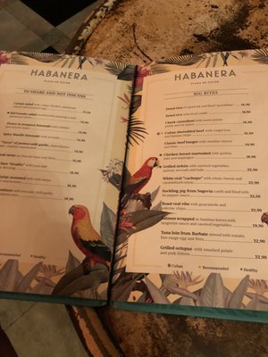 Menu photo 2 Habanera Madrid, M