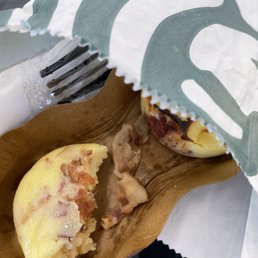 Raw bacon egg bites Raw bacon egg bites