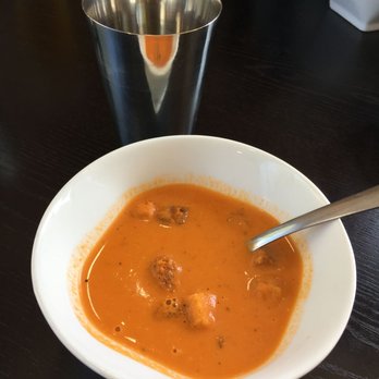 Wasagas Curry and Cocktail - Creamy soup with crouton. - Indian Near Me - Wasaga Beach, Ontario