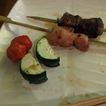 DonDon Izakaya - Partially eaten skewer combo - Japanese Near Me - Toronto, Ontario DonDon Izakaya - Partially eaten skewer combo - Japanese Near Me - Toronto, Ontario