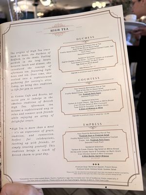 Menu photo 1 Vienna Cafe and Bistro Cooper City, FL Menu photo 1 Vienna Cafe and Bistro Cooper City, FL