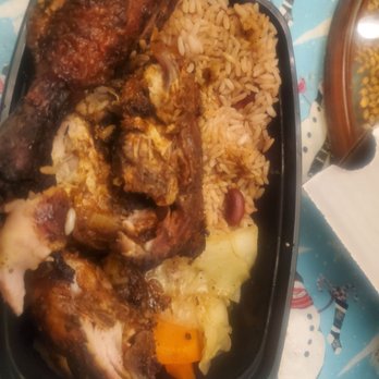 Althea’s Almost Famous - Jerk chicken with rice, beans, and cabbage - Juice Bars & Smoothies Near Me - Columbia, Maryland