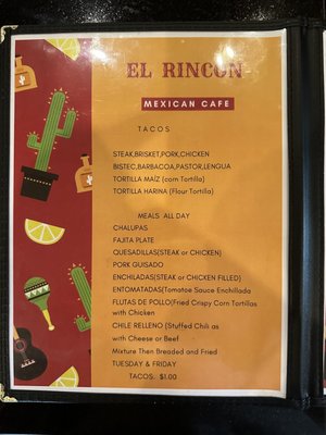 Menu photo 3 El Rincon Kilgore, TX Menu photo 3 El Rincon Kilgore, TX