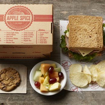 Apple Spice - Chattanooga, TN - Apple Spice Chattanooga - Our Classic Box Lunch comes with a sandwich/wrap, side dish, cookie, pickle, mint, and utensils. A perfect meal! - Caterers Near Me - Chattanooga, Tennessee Apple Spice - Chattanooga, TN - Apple Spice Chattanooga - Our Classic Box Lunch comes with a sandwich/wrap, side dish, cookie, pickle, mint, and utensils. A perfect meal! - Caterers Near Me - Chattanooga, Tennessee