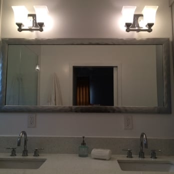 Any Size Mirror & Frame - George had our 2 custom bathroom mirrors installed in less than an hour. They look great and we're super happy with them! - Glass & Mirrors Near Me - Glendale, California