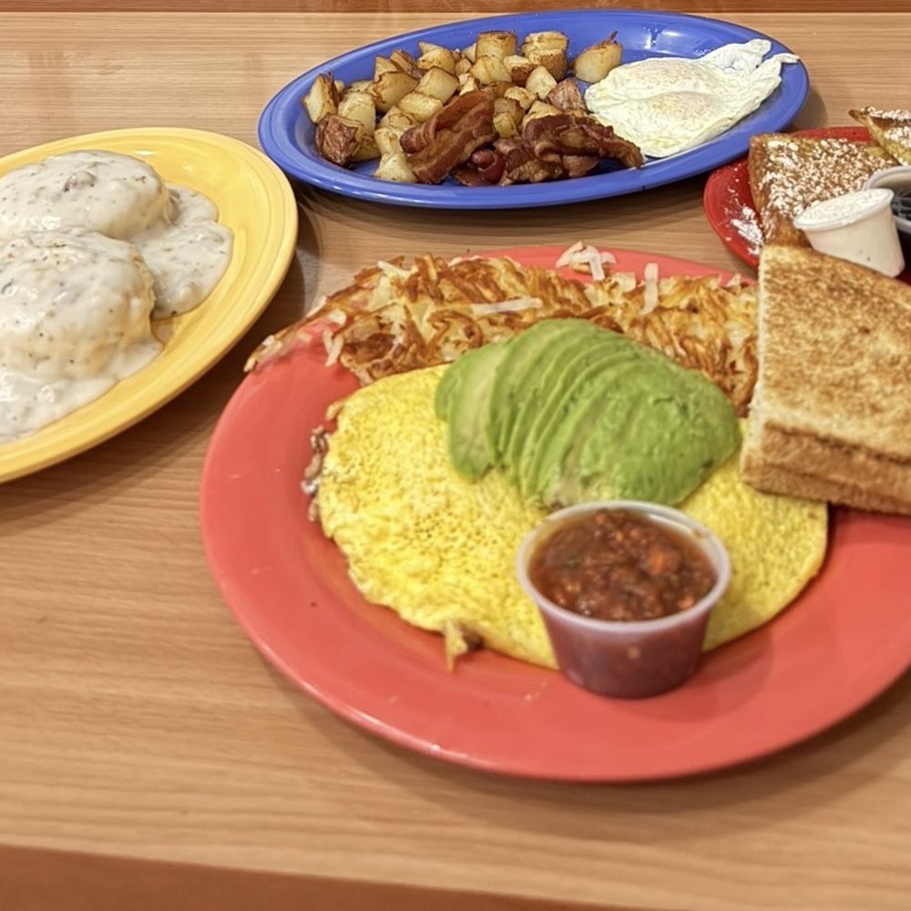 What's poppin omelet, papa bear plate, plus French toast What's poppin omelet, papa bear plate, plus French toast