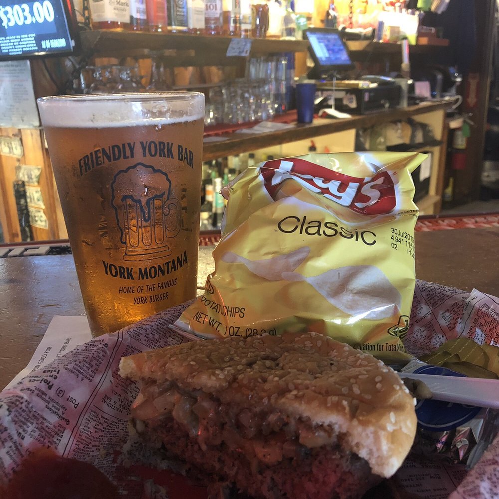 Swiss mushroom burger and a prickly pear ale Swiss mushroom burger and a prickly pear ale