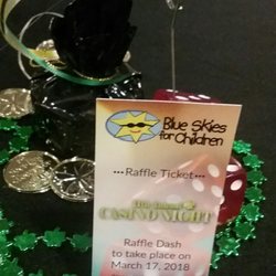 Getting ready for the raffle dash!