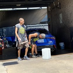 Nemo's Hand Car Wash - Lexus gettin shined up without the harsh dealership car wash Brissels.