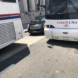Dillon Bus Service & Coach USA - Stupid Bus driver blocked my car from leaving until I called the police on him! Police made him move with force!