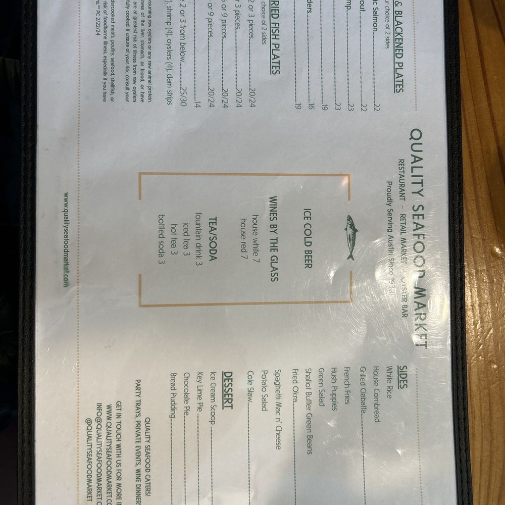 Quality Seafood Wholesale - 2024 menu - Seafood Near Me - Austin, Texas Quality Seafood Wholesale - 2024 menu - Seafood Near Me - Austin, Texas
