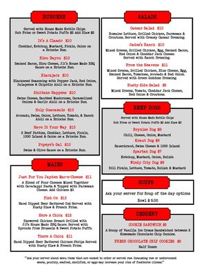 Menu photo 3 The Rusty Mug Lansing, MI