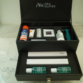 ARIA Sky Suites - Amenities kit (provided in all Sky Suites) - Hotels Near Me - Las Vegas, Nevada ARIA Sky Suites - Amenities kit (provided in all Sky Suites) - Hotels Near Me - Las Vegas, Nevada