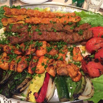 Shiraz - #Kabob platter with grilled veggies - Middle Eastern Near Me - Glendale, California Shiraz - #Kabob platter with grilled veggies - Middle Eastern Near Me - Glendale, California