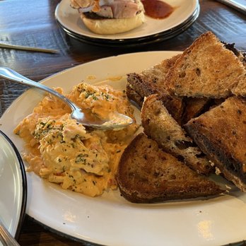 Noble Smoke - Pimiento cheese with toast - Barbeque Near Me - Charlotte, North Carolina