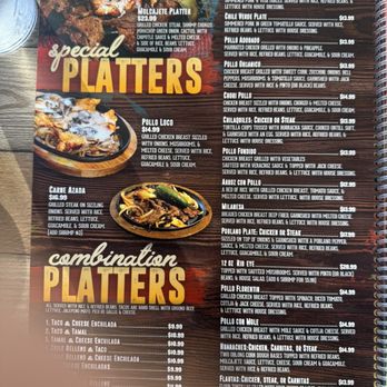 Guacamole Mexican Grill - Menu - Mexican Near Me - Lyman, South Carolina