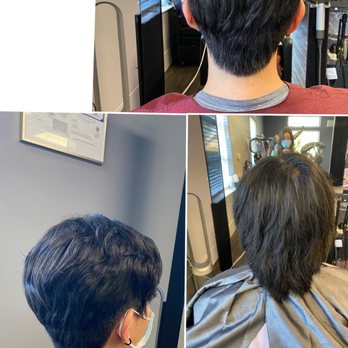 Epris Korean Hair Studio - view of back! bottom right pic is before (super long i know haha) - Hair Salons Near Me - Cupertino, California Epris Korean Hair Studio - view of back! bottom right pic is before (super long i know haha) - Hair Salons Near Me - Cupertino, California