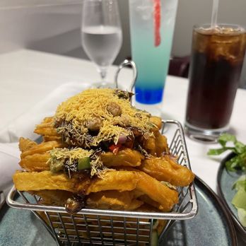 Clove & Cardamom - Bollywood Fries Plate - Indian Near Me - Columbia, Maryland Clove & Cardamom - Bollywood Fries Plate - Indian Near Me - Columbia, Maryland