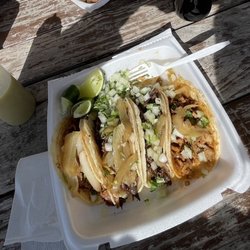 El Rincon Del Taco - Barbacoa taco, Tripa taco, and Pastor taco