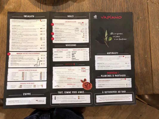 Menu photo 2 Vapiano Chessy, 01