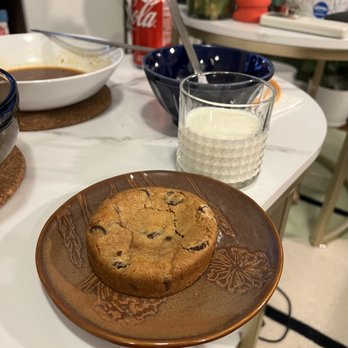 Tea and Milk - Quarter Pound Chocolate Chip Cookies - Bubble Tea Near Me - Astoria, New York Tea and Milk - Quarter Pound Chocolate Chip Cookies - Bubble Tea Near Me - Astoria, New York
