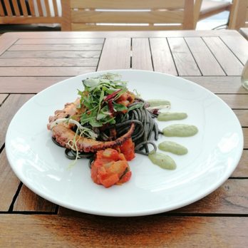 Hackescher Hof - Grilled Octopus with squid Spaghetti - German Near Me - Berlin, BE