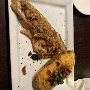 Kingfish Kitchen & Cocktails - Catfish with baked potato - Cajun/Creole Near Me - New Orleans, Louisiana