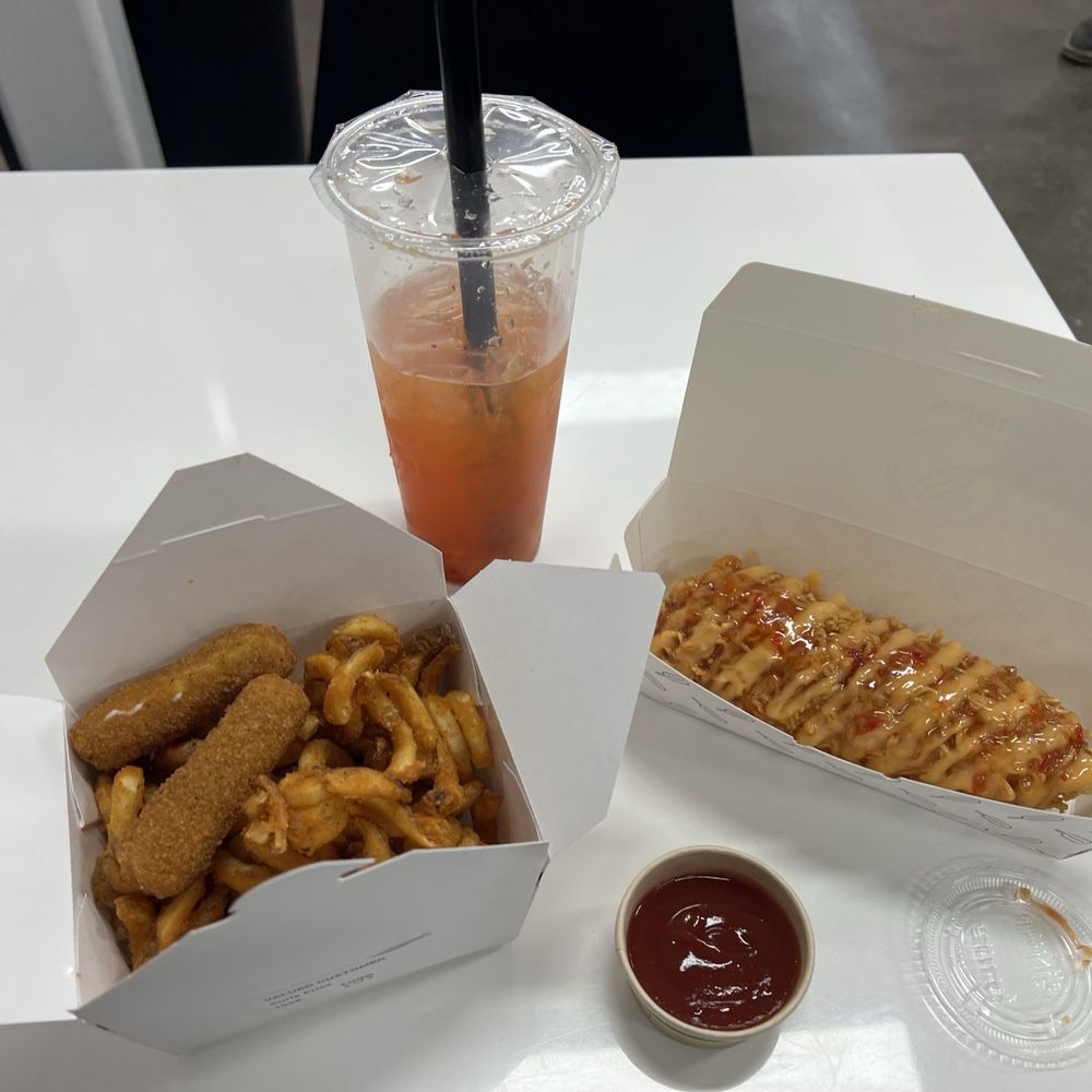 R2. Strawberry Mango Curly Fries Half and half ramen corn dog R2. Strawberry Mango Curly Fries Half and half ramen corn dog