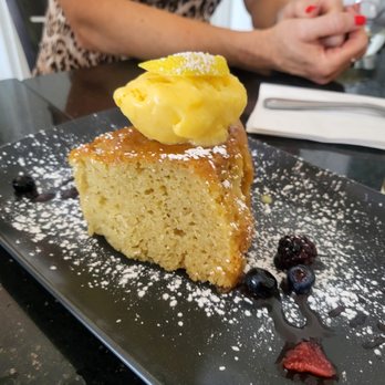 Mango Haus - Lemon cake with Mango Sorbet - Breakfast & Brunch Near Me - Bakersfield, California