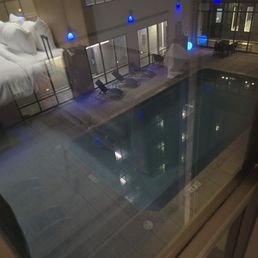 This is a view of the pool from my room. This is a view of the pool from my room.