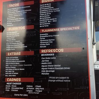 Tacos El Tijuanense - Menu Items - Mexican Near Me - Sherman Oaks, California Tacos El Tijuanense - Menu Items - Mexican Near Me - Sherman Oaks, California