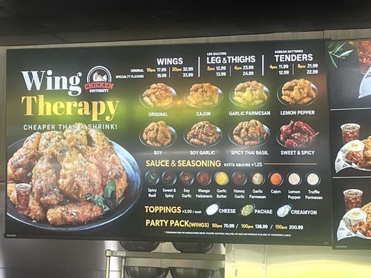 Menu photo 4 Chicken University Honolulu, HI