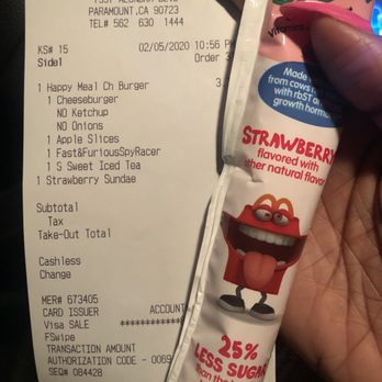 McDonald's - Asked for apples, got gogurt! - Burgers Near Me - Paramount, California