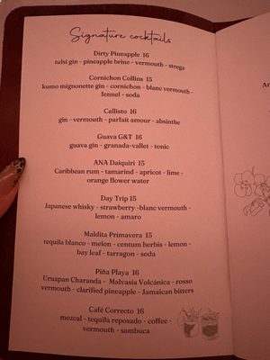 Menu photo 2 Bar ANA Atlanta, GA