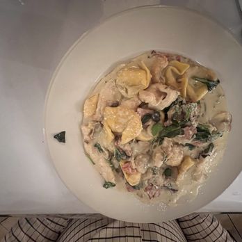 LoRusso’s Italian Restaurant - 3 cheese Tortelloni with chicken, ham , mushrooms, spinach in Gorgonzola Cream Sauce. The star of the show. - Italian Near Me - Easton, Pennsylvania LoRusso’s Italian Restaurant - 3 cheese Tortelloni with chicken, ham , mushrooms, spinach in Gorgonzola Cream Sauce. The star of the show. - Italian Near Me - Easton, Pennsylvania