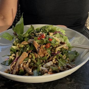Nick's On State - Chinese chicken salad with noodles and spicy dressing! - New American Near Me - Carlsbad, California Nick's On State - Chinese chicken salad with noodles and spicy dressing! - New American Near Me - Carlsbad, California