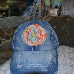 Monograms N More - Ball caps are the in thing! And we have a variety in the store or bring your own in to get monogrammed.