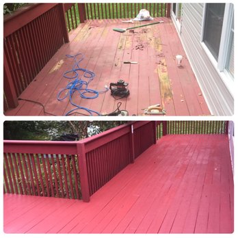 JK We Love to Paint - deck sanding down to natural wood, two coats of deck paint - Painters Near Me JK We Love to Paint - deck sanding down to natural wood, two coats of deck paint - Painters Near Me