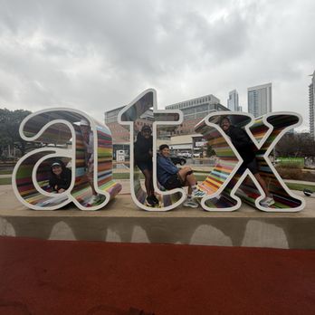 ATX Sign - Not sure how all these people got in there. - Public Art Near Me - Austin, Texas