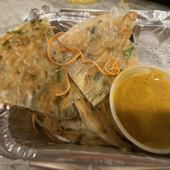 Bangkok Kitchen - Coconut Roti with Curry - Thai Near Me - Latham, New York Bangkok Kitchen - Coconut Roti with Curry - Thai Near Me - Latham, New York