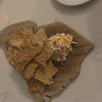 Hook & Barrel - Pimento cream cheese with slivers of cheddar cheese dip... delicious!!! - Seafood Near Me - Myrtle Beach, South Carolina