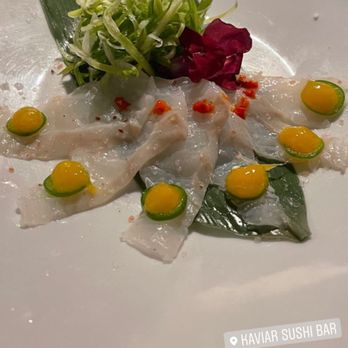 Kaviar Restaurants - Pasadena - Mango chili Hirame - amazing - Sushi Bars Near Me - Pasadena, California