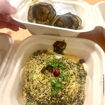Spice Waala - Chicken Kathi roll and Aloo Tikki Chaat - Indian Near Me - Seattle, Washington