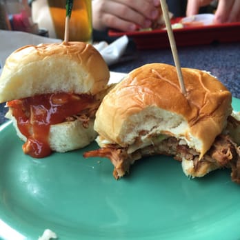 Peanut Farm - BBQ Pork Sliders. Featured Peanut Farm favorite appetizer. - American Near Me - Anchorage, Alaska Peanut Farm - BBQ Pork Sliders. Featured Peanut Farm favorite appetizer. - American Near Me - Anchorage, Alaska
