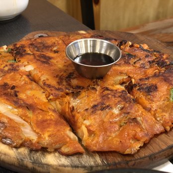 Bapbo Korean Restaurant - Kimchi pancake - not the best. - Korean Near Me - Toronto, Ontario