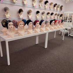 Huge selection of wigs; short to long, mono to lacefront, blonds to grays.