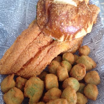 Caplinger's Fresh Catch - Caplinger's Special with Fried Okra - Seafood Markets Near Me - Indianapolis, Indiana Caplinger's Fresh Catch - Caplinger's Special with Fried Okra - Seafood Markets Near Me - Indianapolis, Indiana