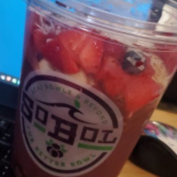 SoBoL - Super size Acai Bowl... it has granola, Acai puree, strawberry, blueberry, banana, coconut & a bit of honey on top. - Acai Bowls Near Me - Long Beach, New York SoBoL - Super size Acai Bowl... it has granola, Acai puree, strawberry, blueberry, banana, coconut & a bit of honey on top. - Acai Bowls Near Me - Long Beach, New York